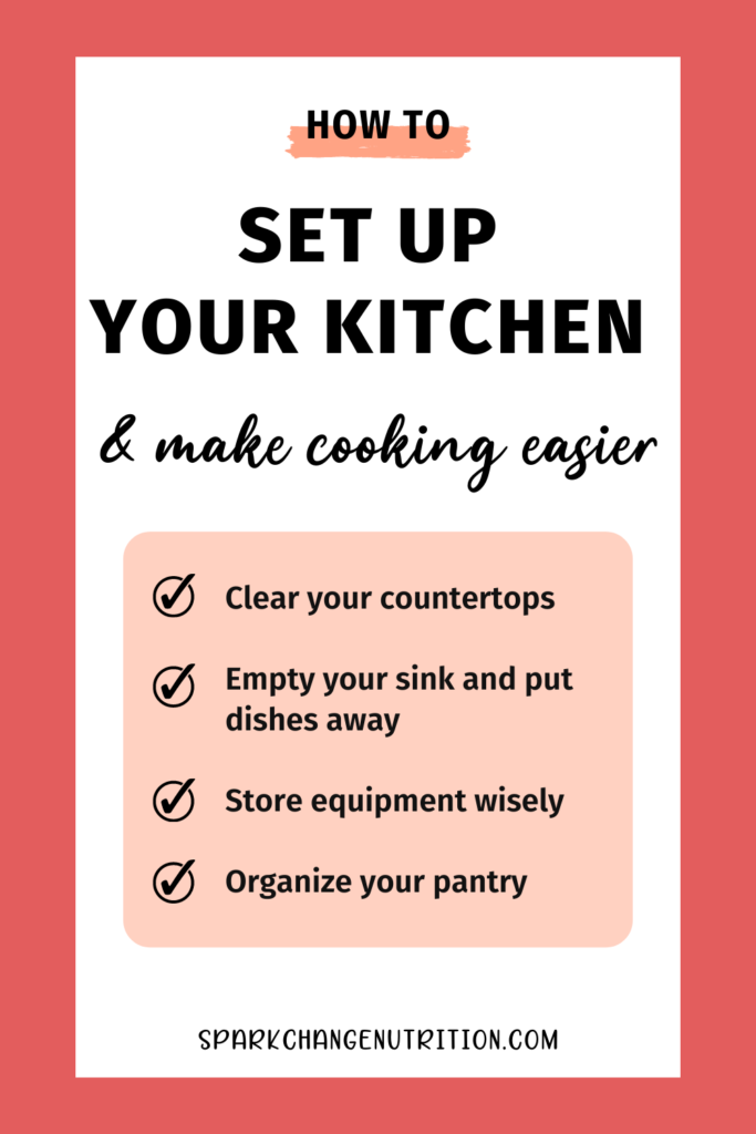 Set up your kitchen and make cooking easier