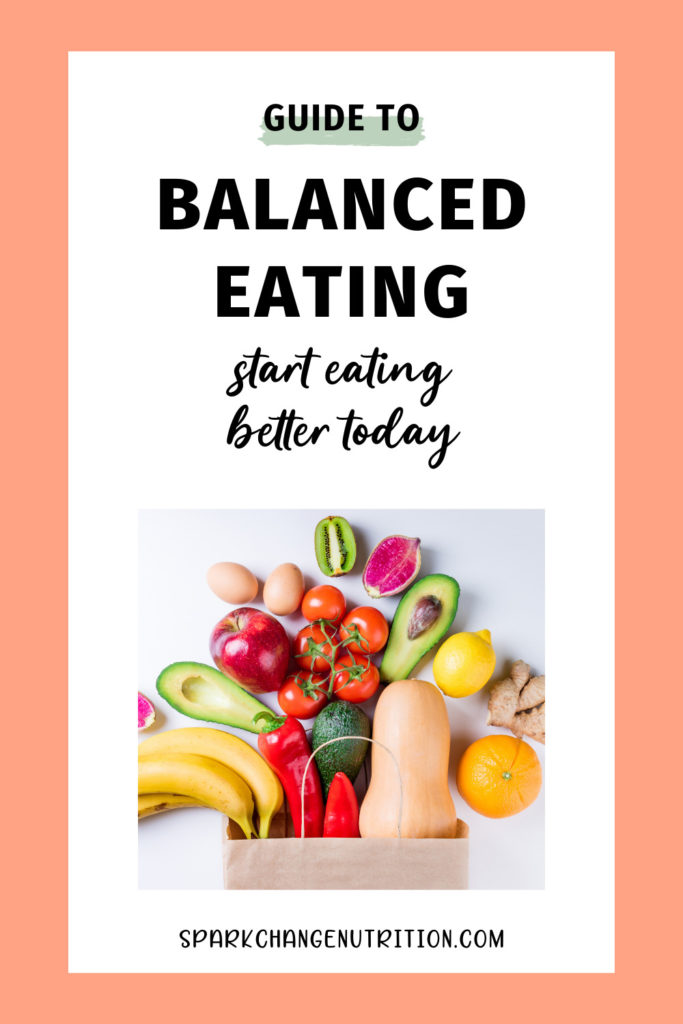 Guide to balanced eating pin